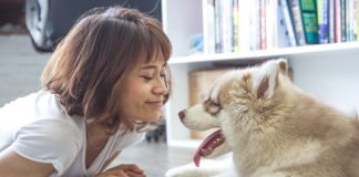 Woman and Dog
