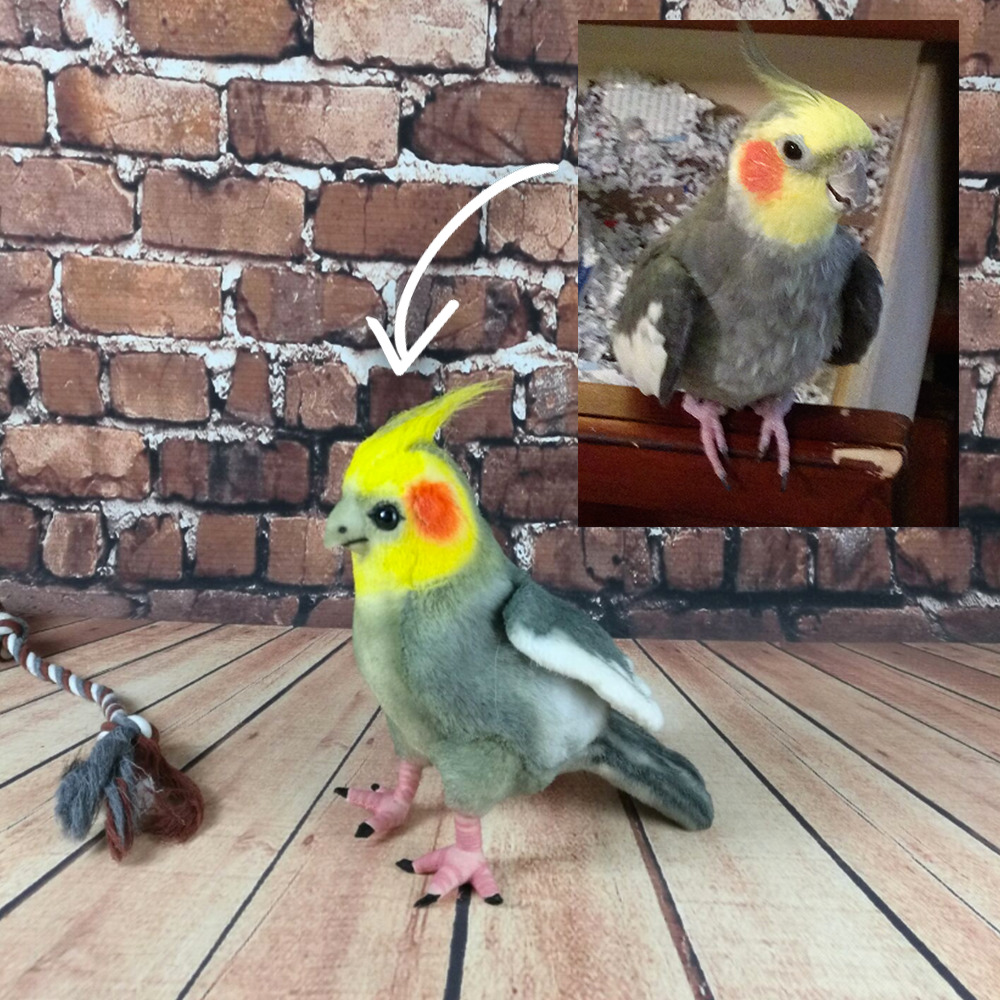 Details about   Realistic Lifelike Parrot Plush Toy Furry Stuffed Cockatiel Pigeon Owl Bird Doll 