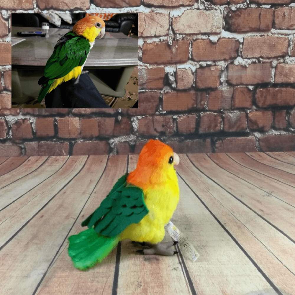 bird stuffed in a bird