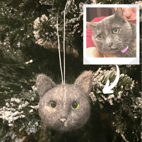 custom felt ornament 