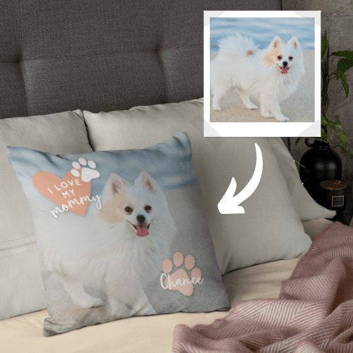 pet photo pillow 