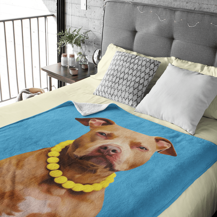 personalized photo blankets of your pet